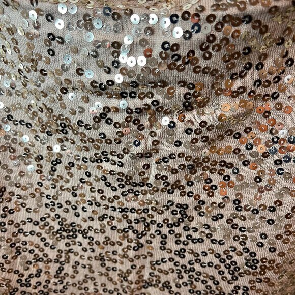 NWT IMAN Gold Global Sequin Chic Wrap - Picture 4 of 9